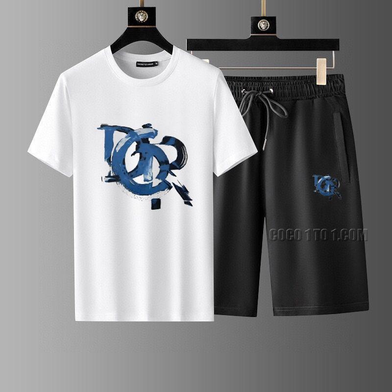 Dior new Men's short-sleeve shorts Suit N42503