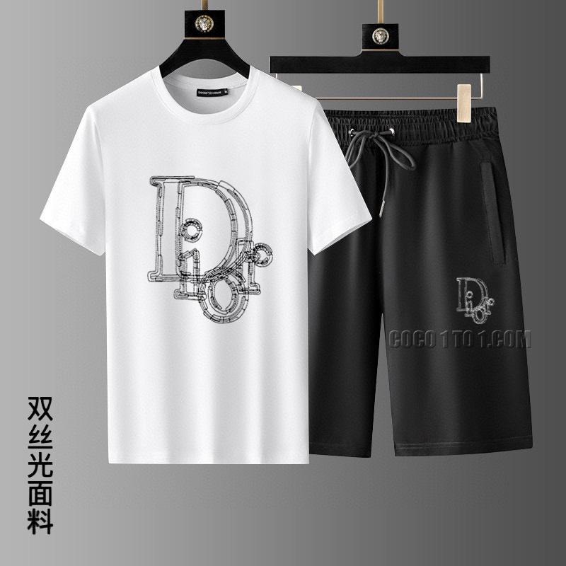 Dior new Men's short-sleeve shorts Suit N42503