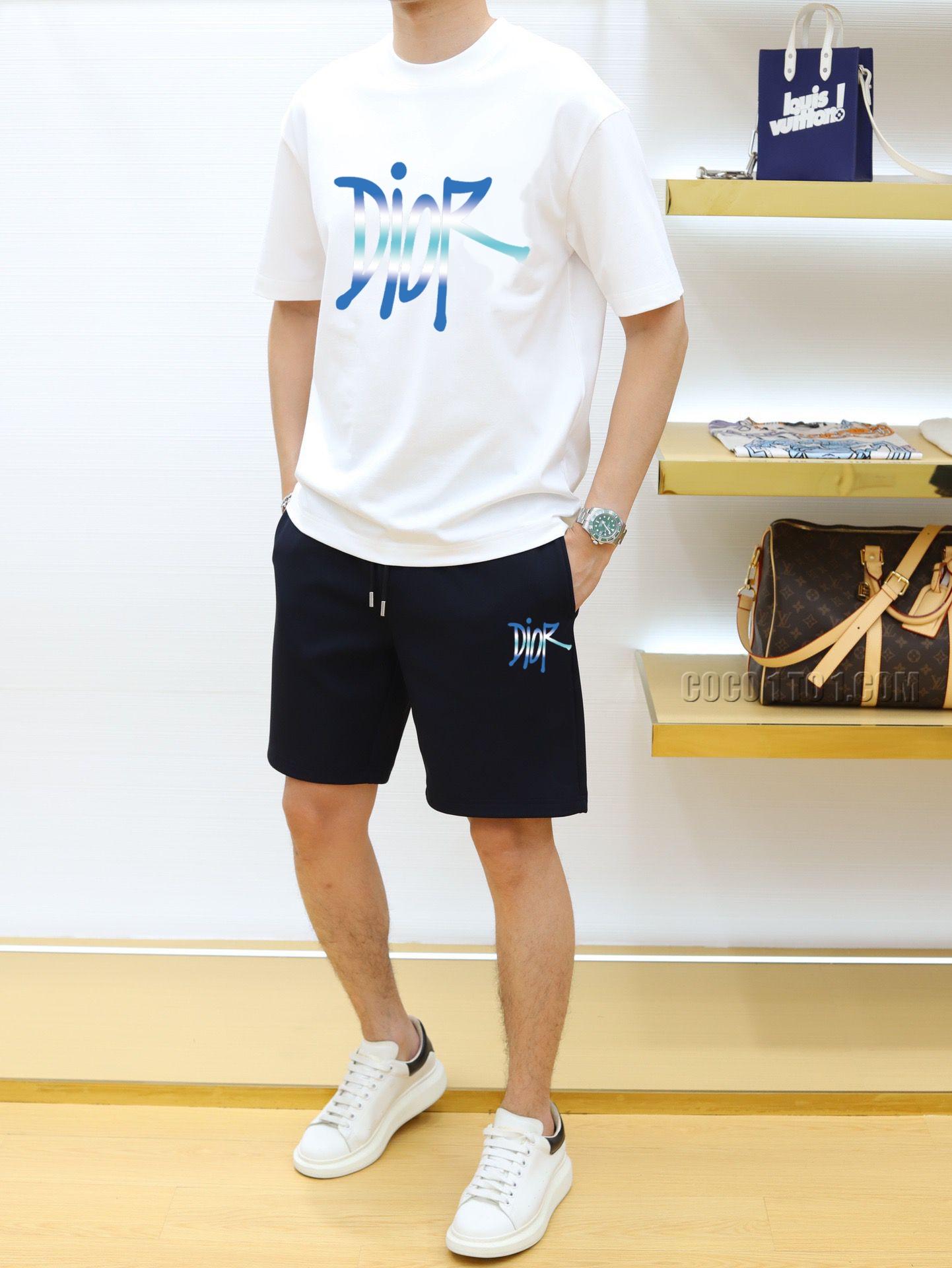 Dior new Men's short-sleeve shorts Suit N42503