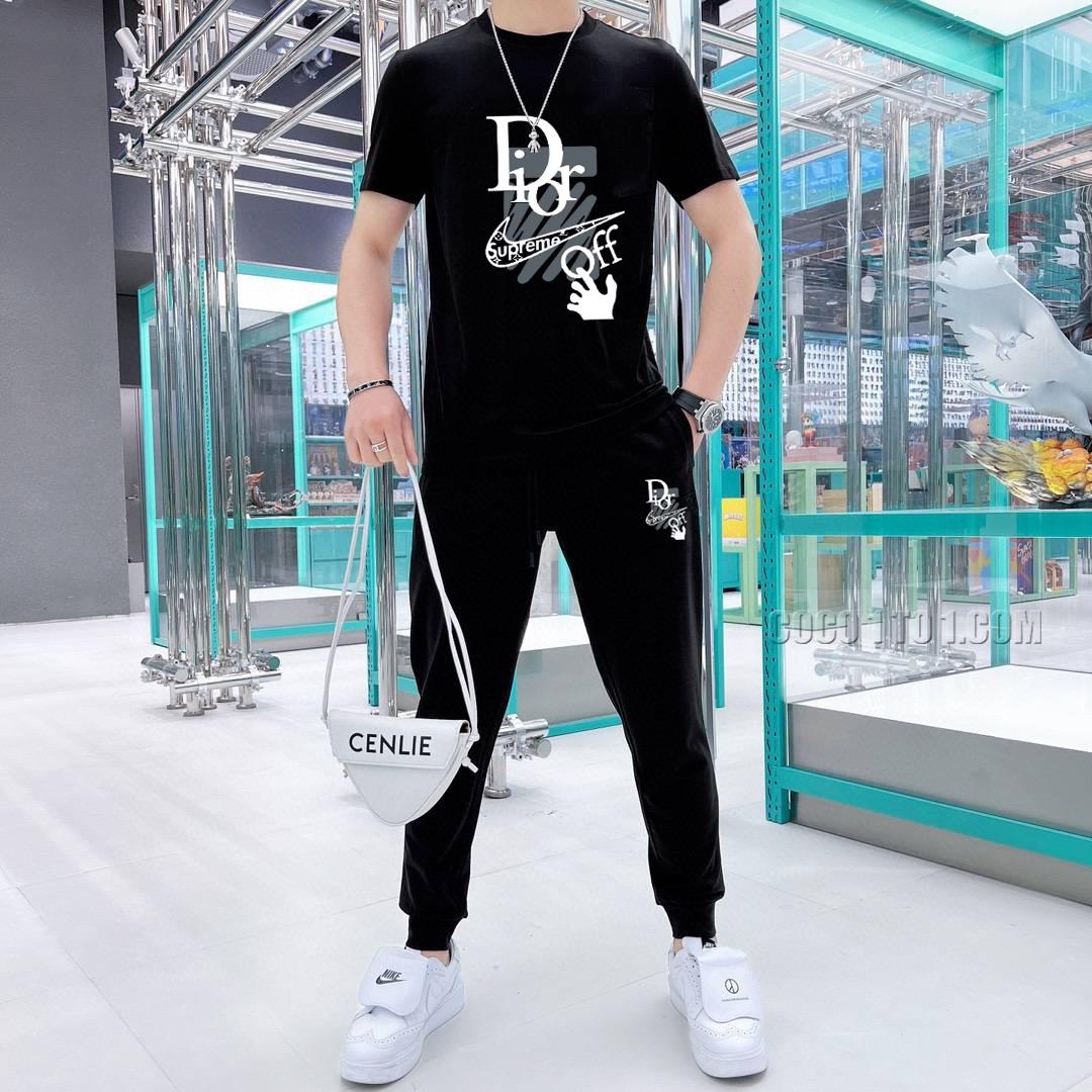 Dior (Plus-size blessing) Official website exclusive high-quality summer Men's (double silk) deluxe Suit N42503 from the world-renowned luxury brand