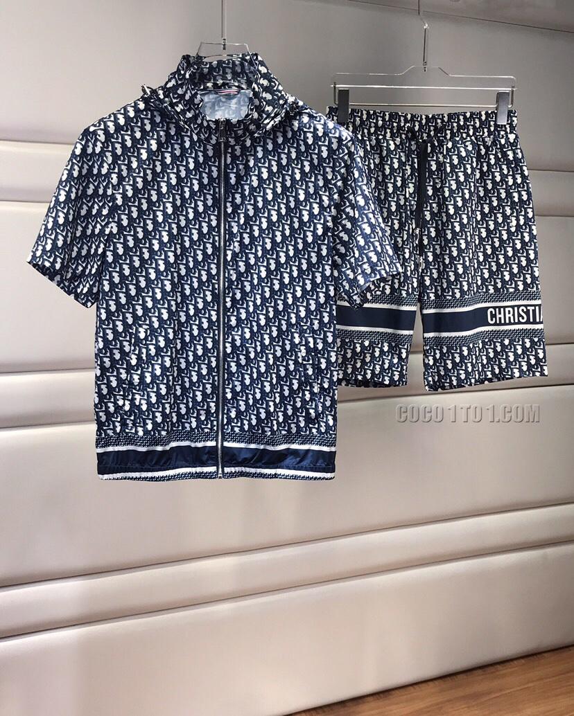 Dior Spring/Summer new short-sleeve hooded cardigan Suit N42503s