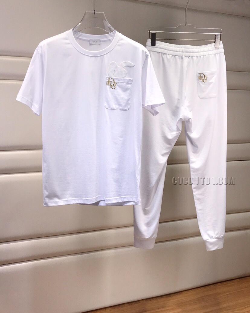 Dior summer new classic fashion versatile short-sleeve round-neck Suit N42503