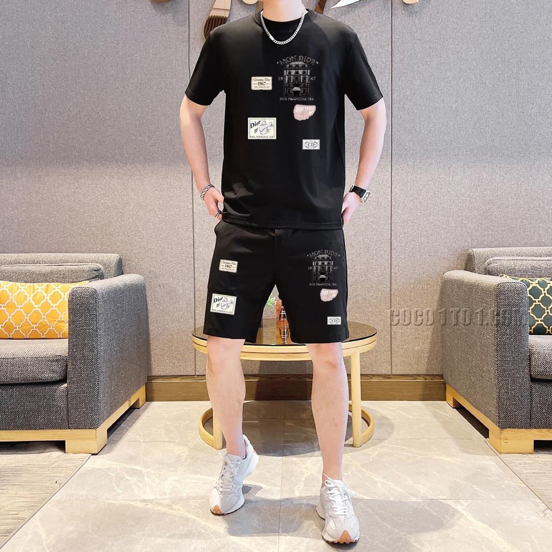Dior new Men's short-sleeve shorts Suit N42503