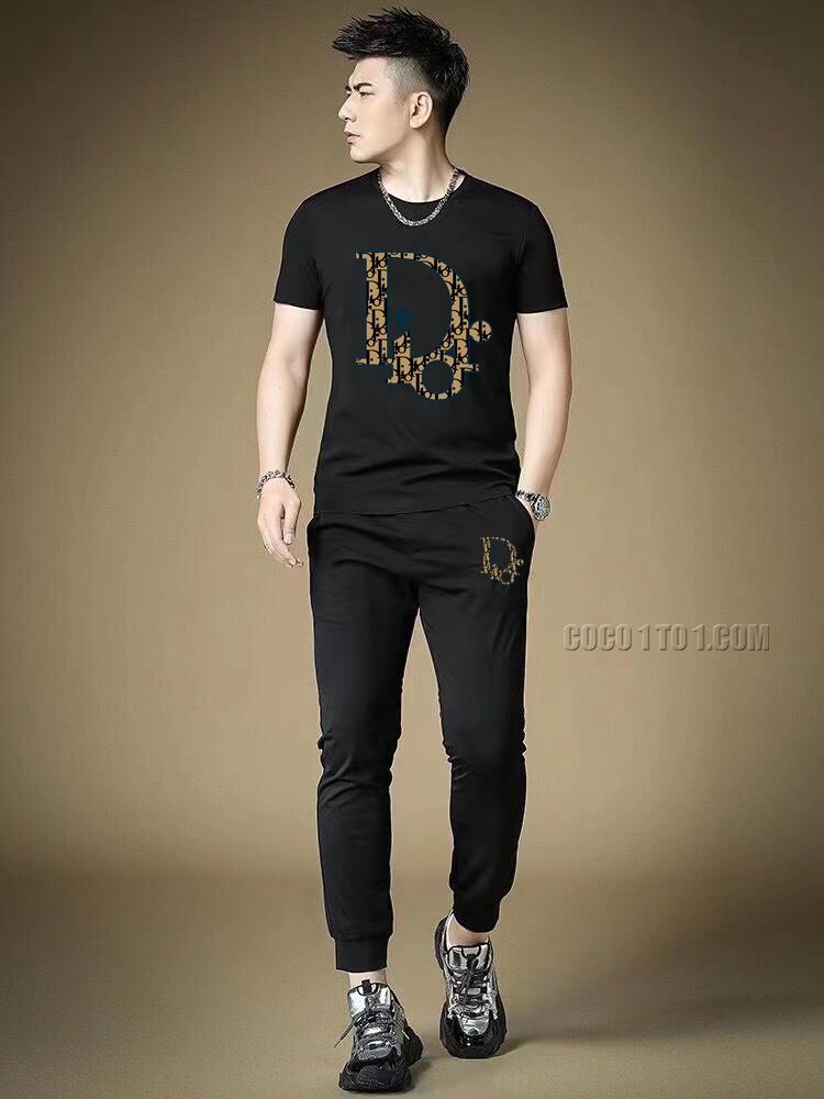 Dior (Fat Gospel) official website same style world-famous luxury brand summer Men's (double satin) high-quality Suit N42503