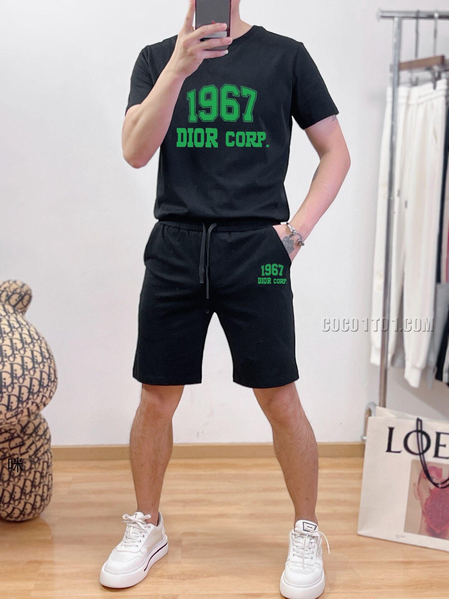 Dior new Men's short-sleeved shorts Suit N42503