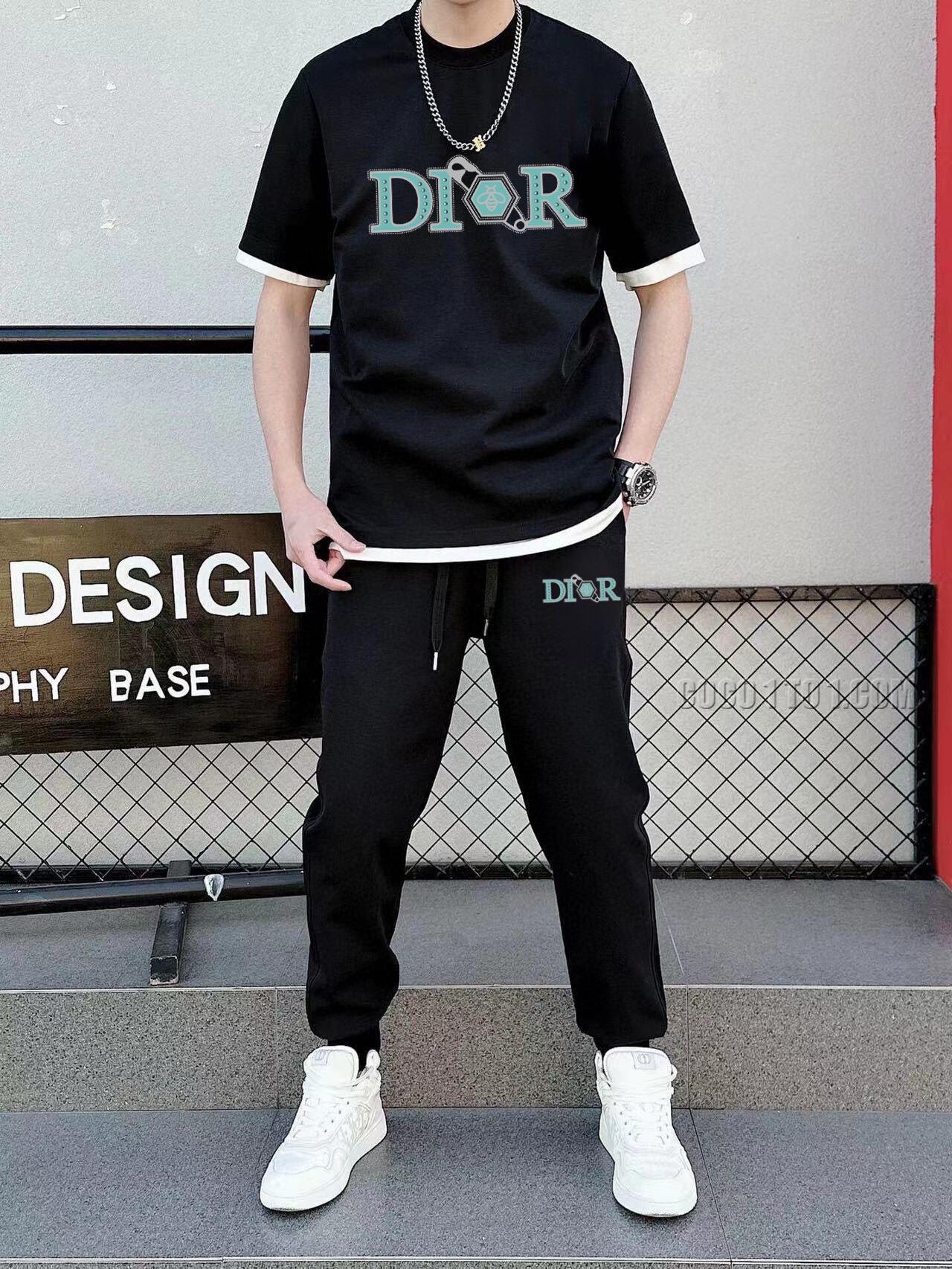 Dior (Fat Gospel) official website same style world-famous luxury brand summer Men's (double satin) high-quality Suit N42503