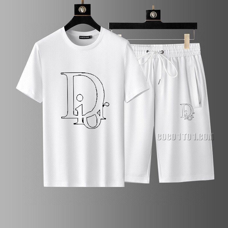Dior new Men's short-sleeved shorts Suit N42503