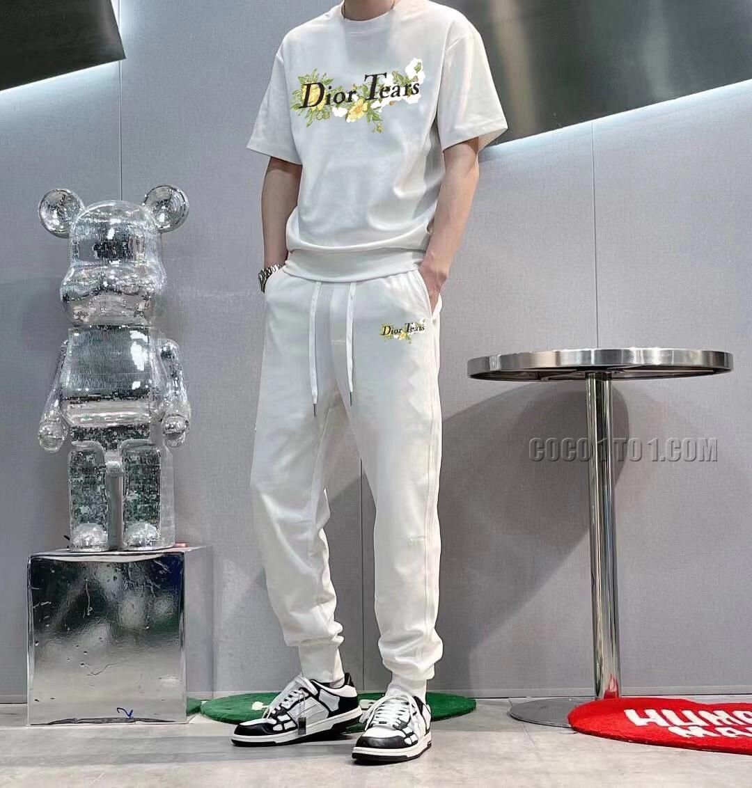 Dior (Fat Gospel) official website same style world-famous luxury brand summer Men's (double satin) high-quality Suit N42503