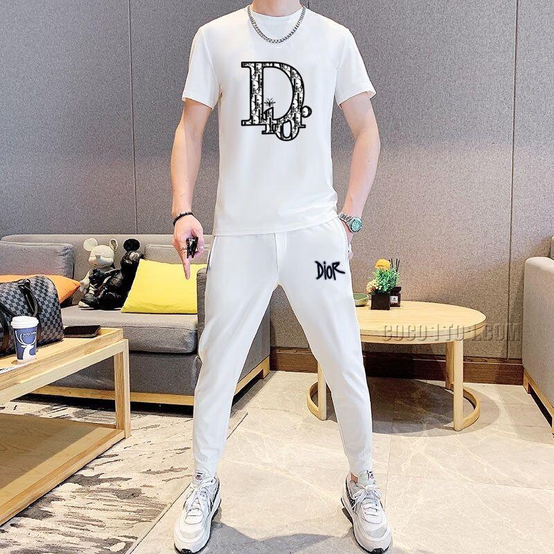 Dior (Fat Gospel) official website same style world-famous luxury brand summer Men's (double satin) high-quality Suit N42503