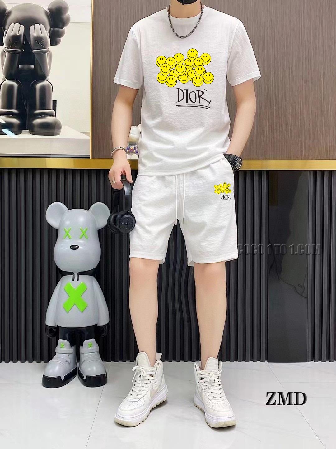 Dior new Men's short-sleeved shorts Suit N42503