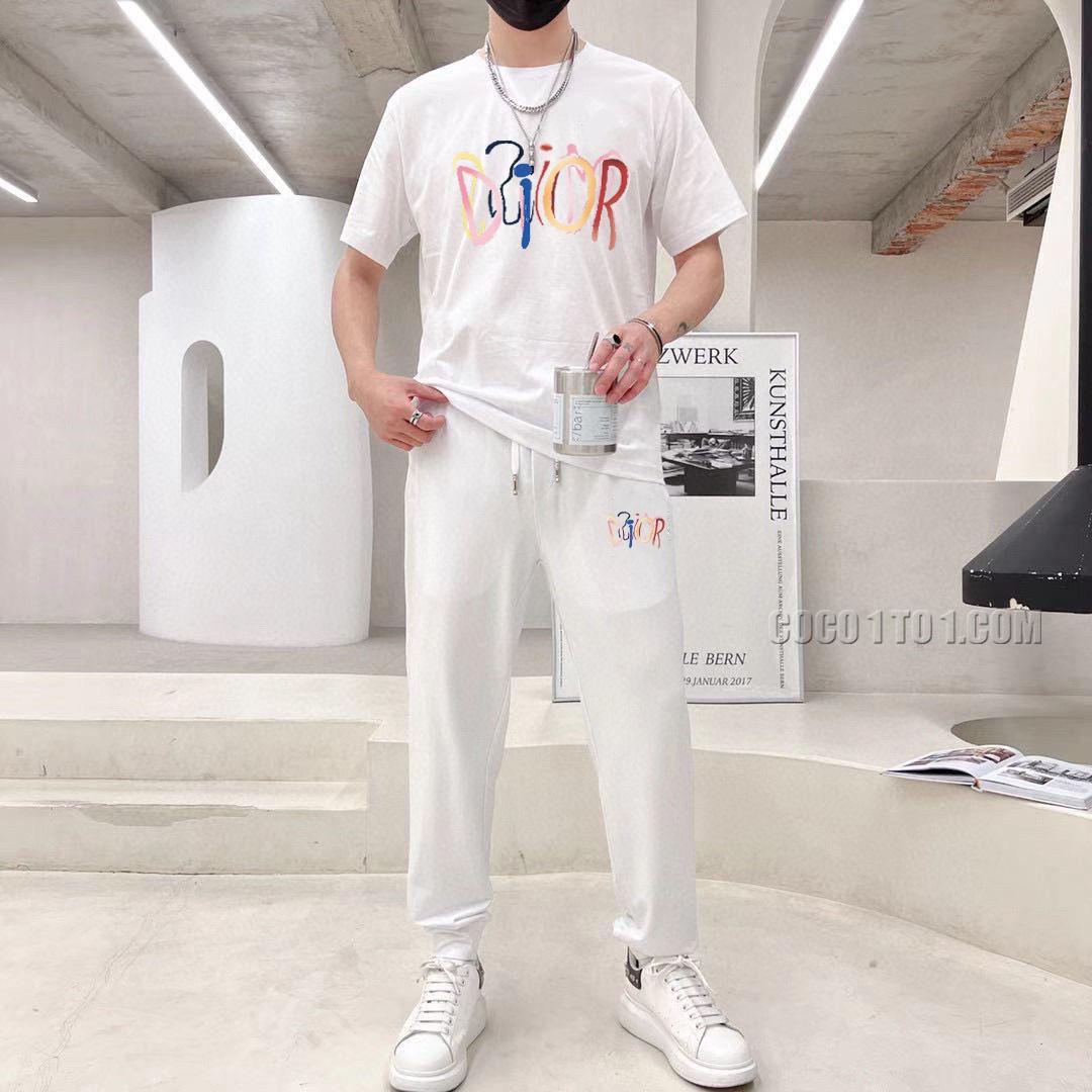 Dior (Fat Gospel) official website same style world-famous luxury brand summer Men's (double satin) high-quality Suit N42503