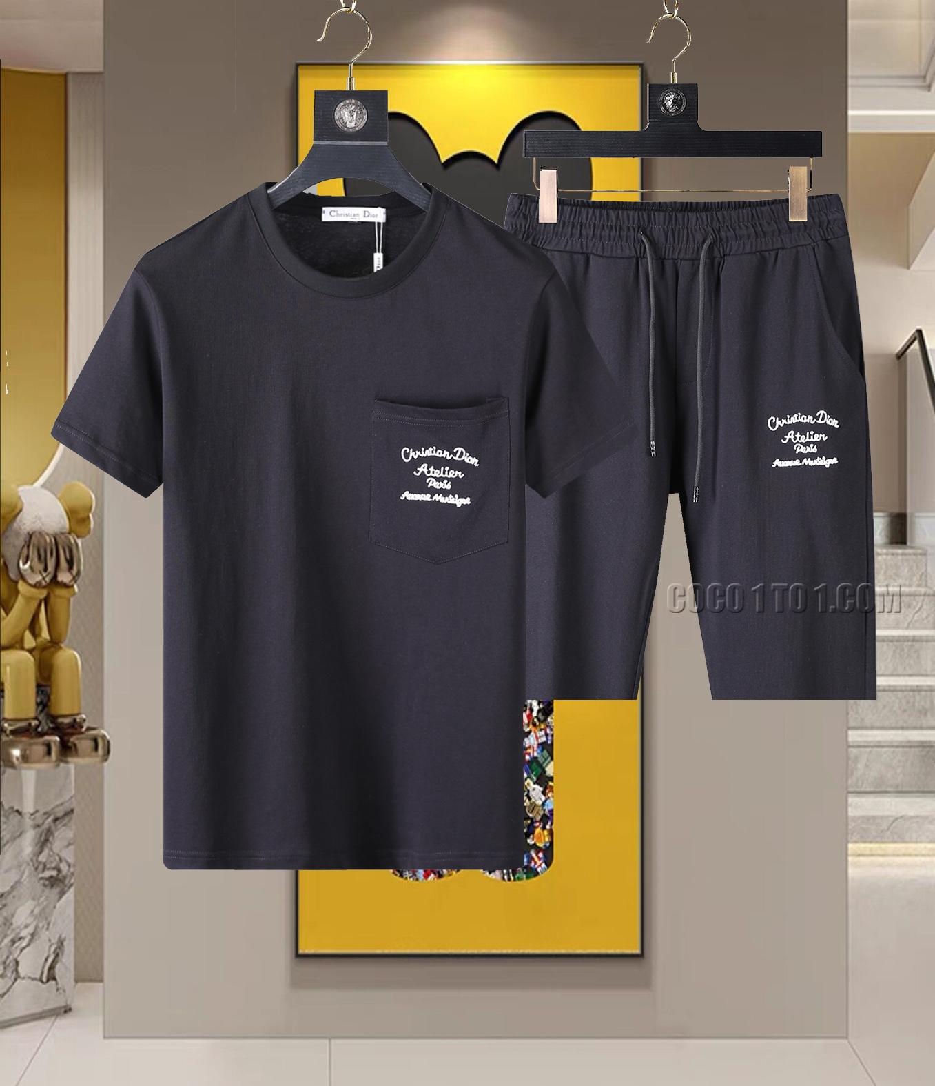 Dior official website same style world-famous luxury brand summer Men's shorts Suit N42503