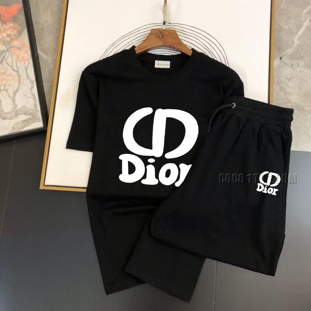 Dior new Men's short-sleeved shorts Suit N42503