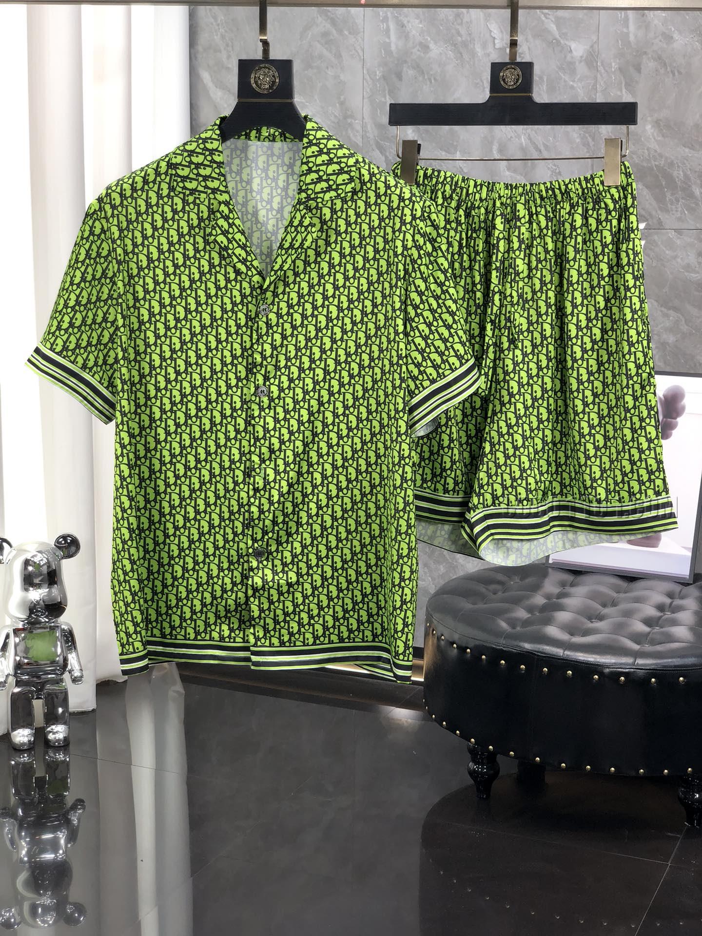 Dior new robe pajamas heavyweight luxury top-grade series pajamas Suit N42503