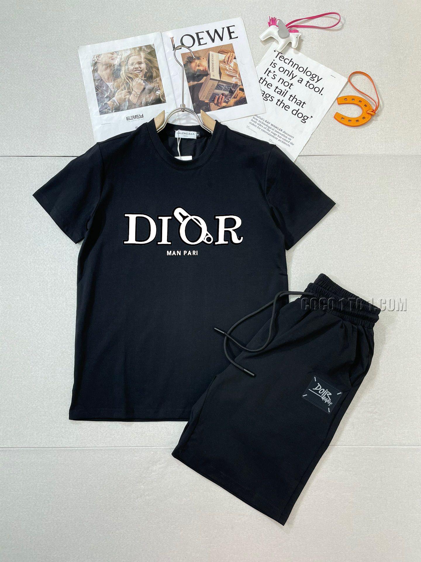 Dior new Men's short-sleeved shorts Suit N42503