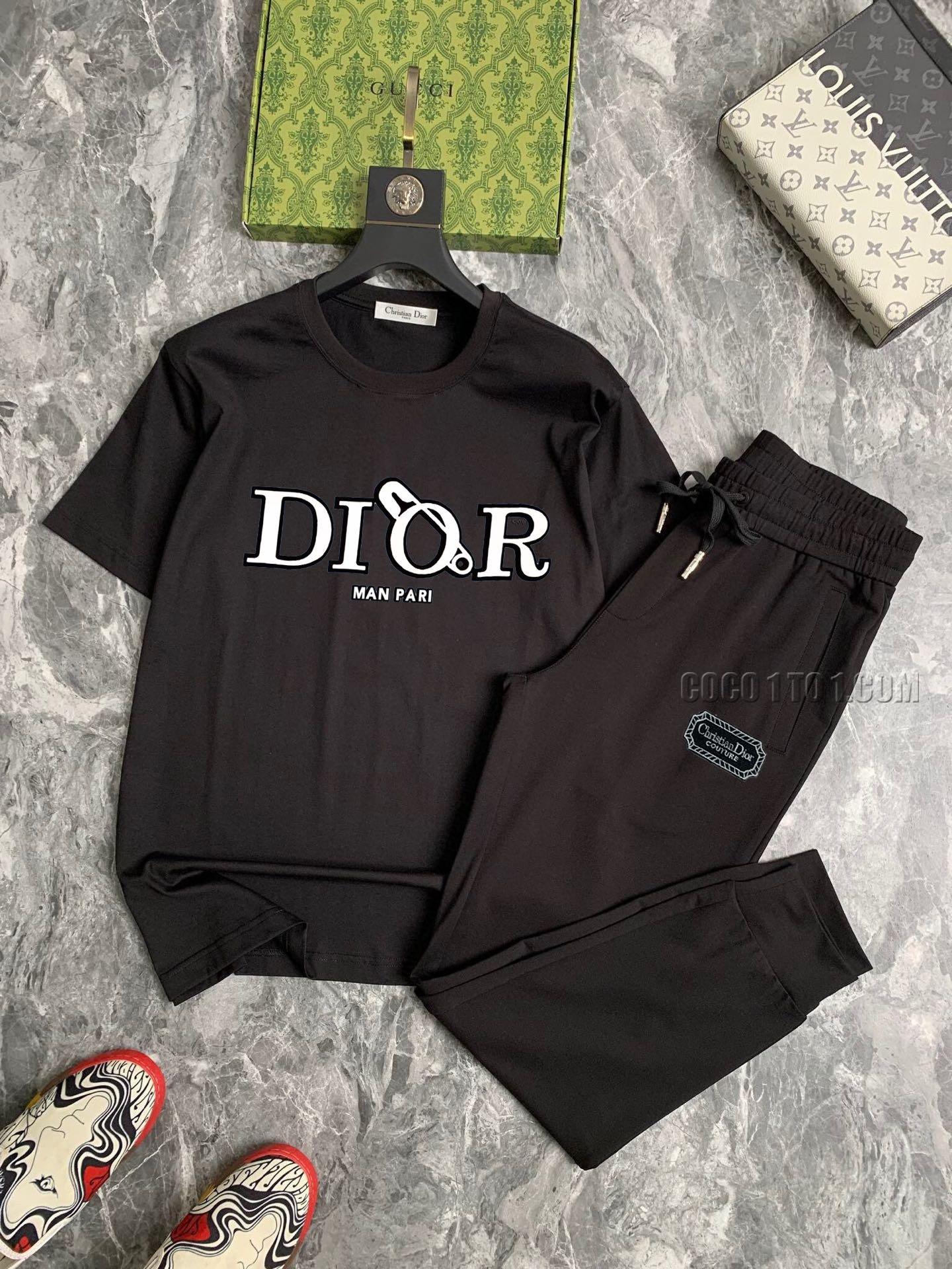 Dior (Fat Gospel) official website same style world-famous luxury brand summer Men's (double satin) high-quality Suit N42503