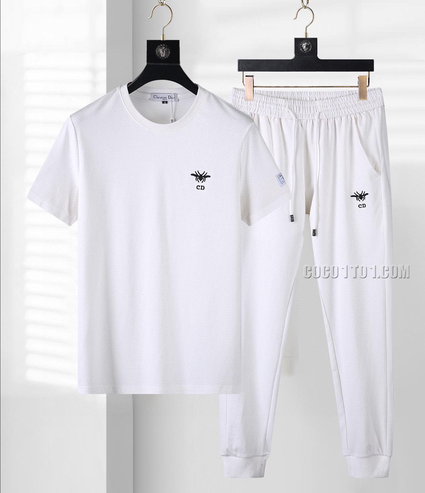 Dior official website same style world-famous luxury brand summer Men's short-sleeved Suit N42503