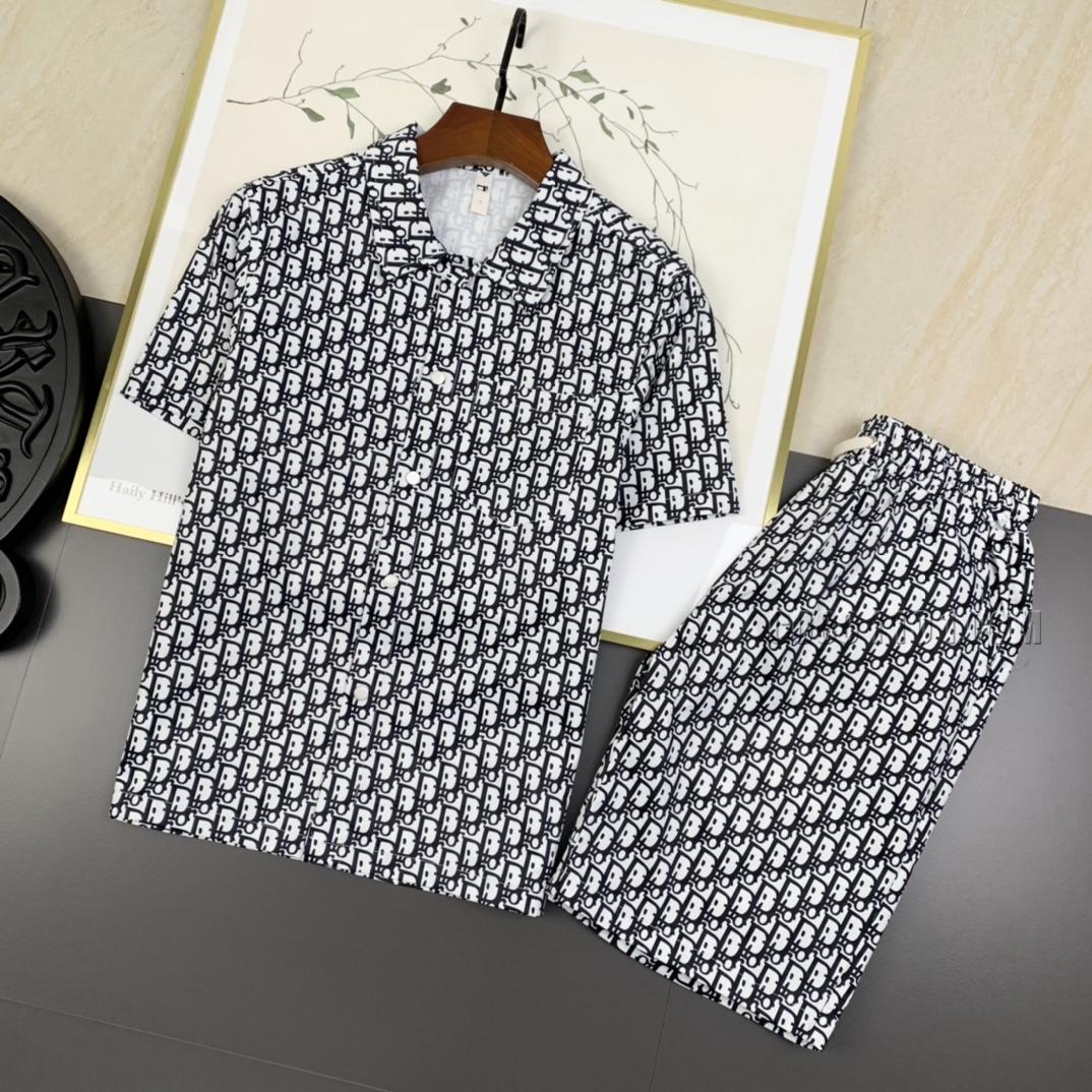 Dior short-sleeved shirt-style shorts Suit N42503