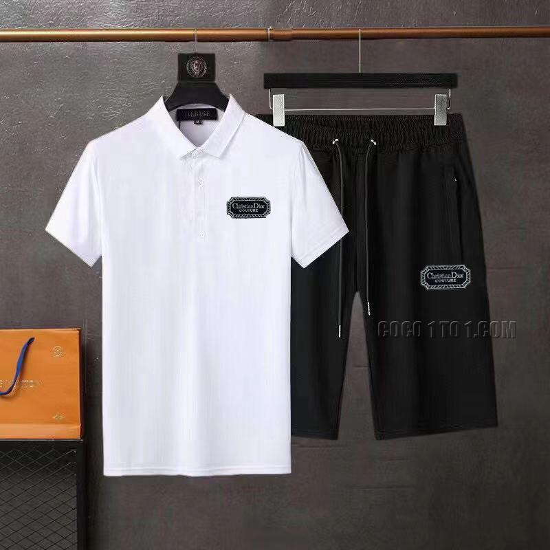 Dior official website same style world-famous luxury brand summer Men's silk high-quality lapel Suit N42503