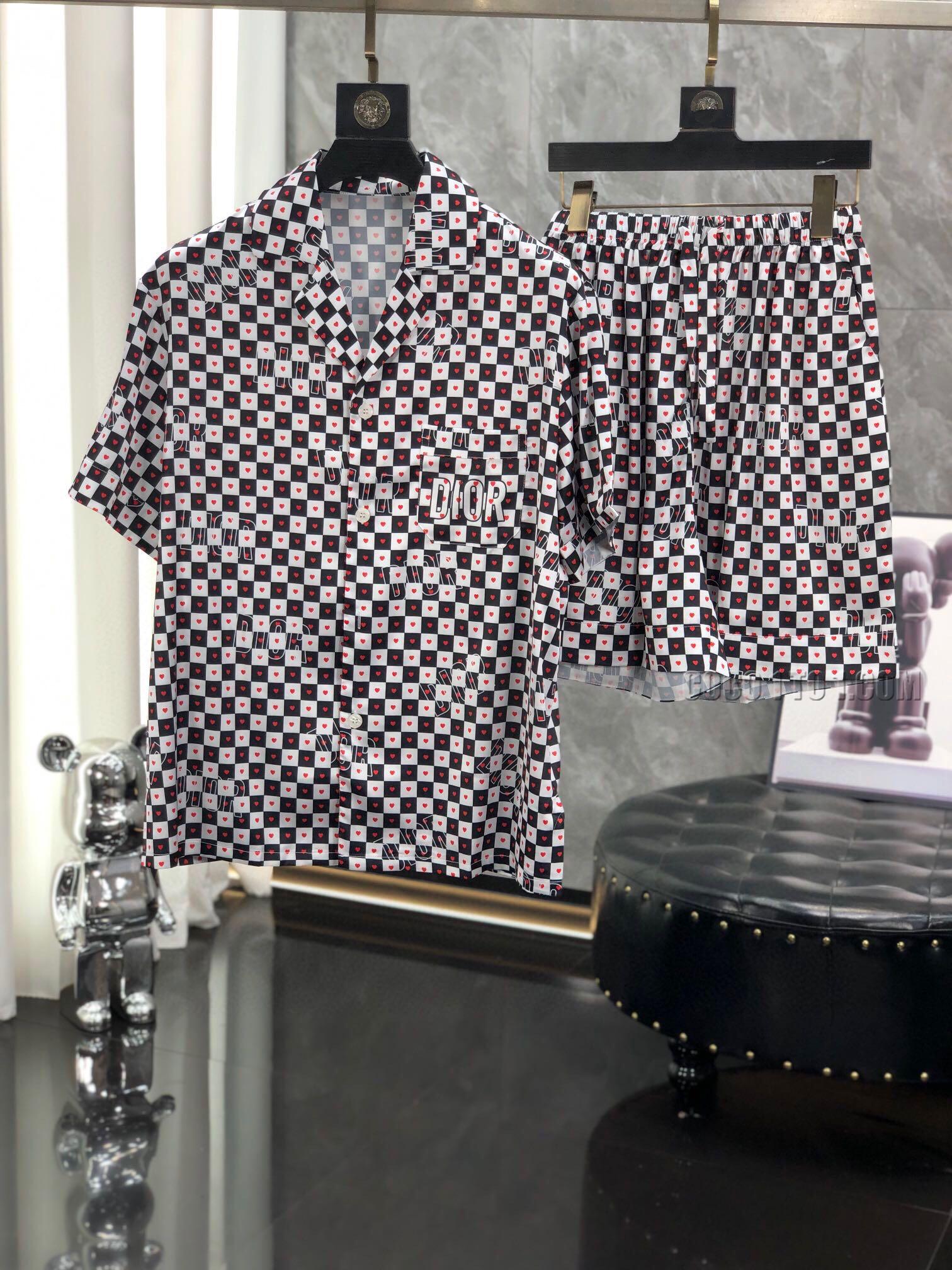 Dior new robe pajamashigh-end series pajama Suit N42503