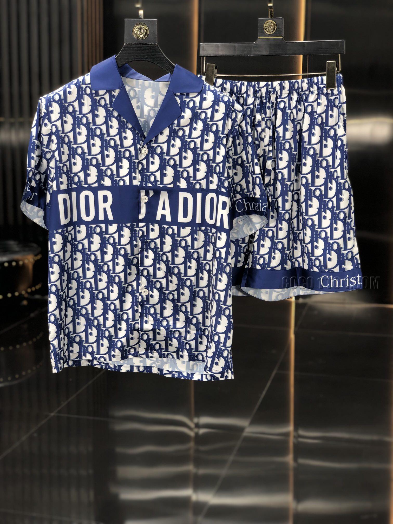 Dior new robe pajamashigh-end series pajama Suit N42503