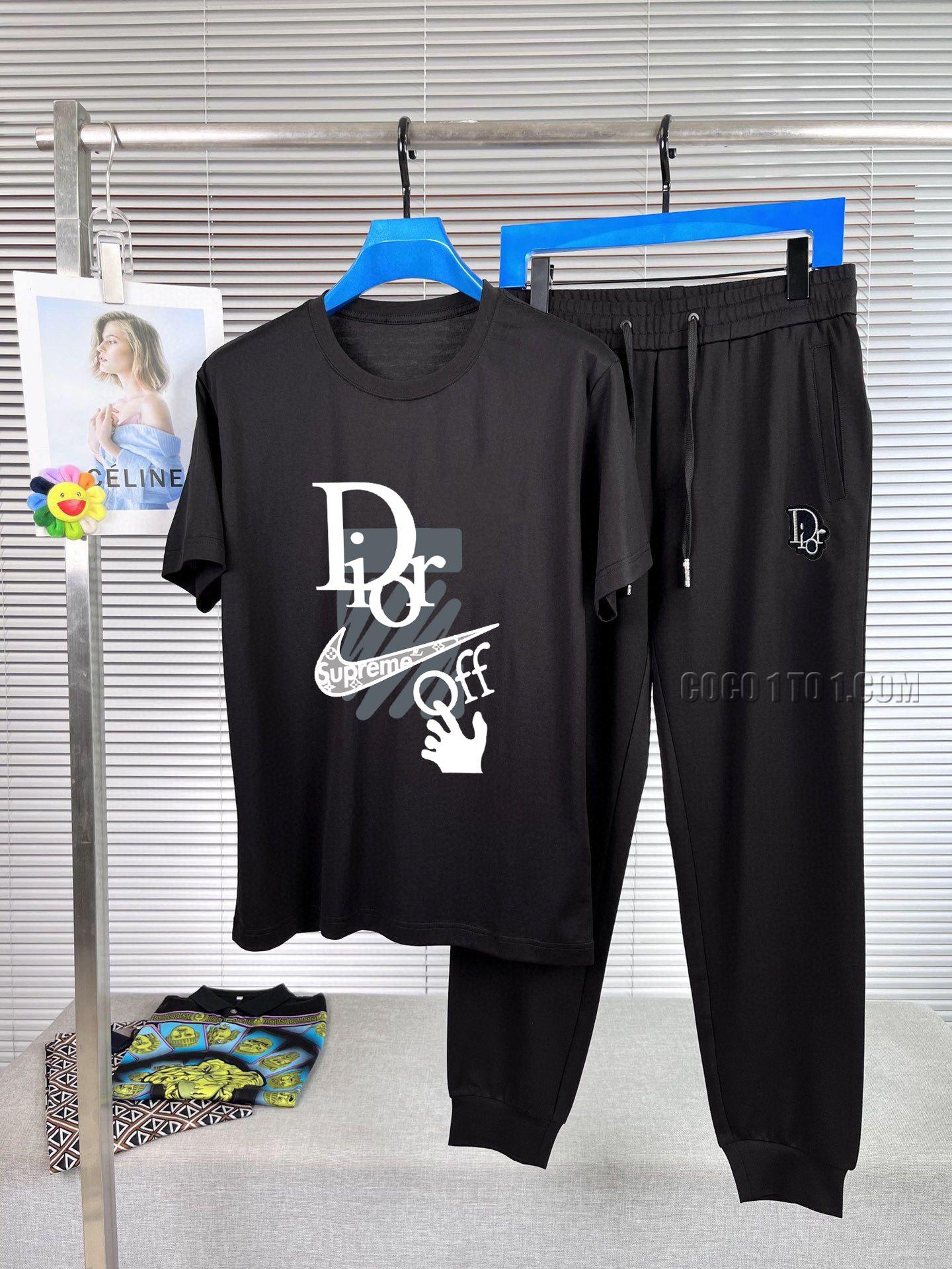 Dior (Fat Gospel) official website same style world-famous luxury brand summer Men's (double satin) high-quality Suit N42503