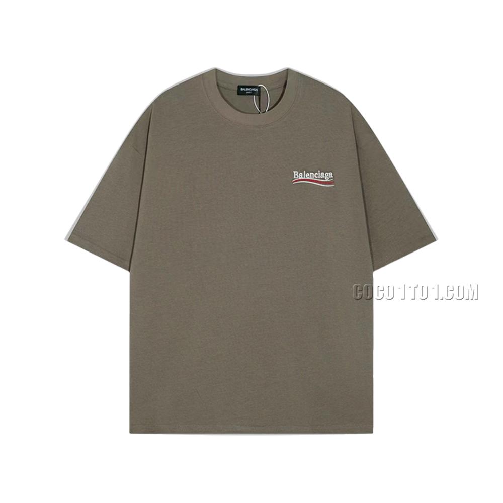 BALENCIAGA Parisian House  Cola Wave Embroidered Short Sleeve T-ShirtL