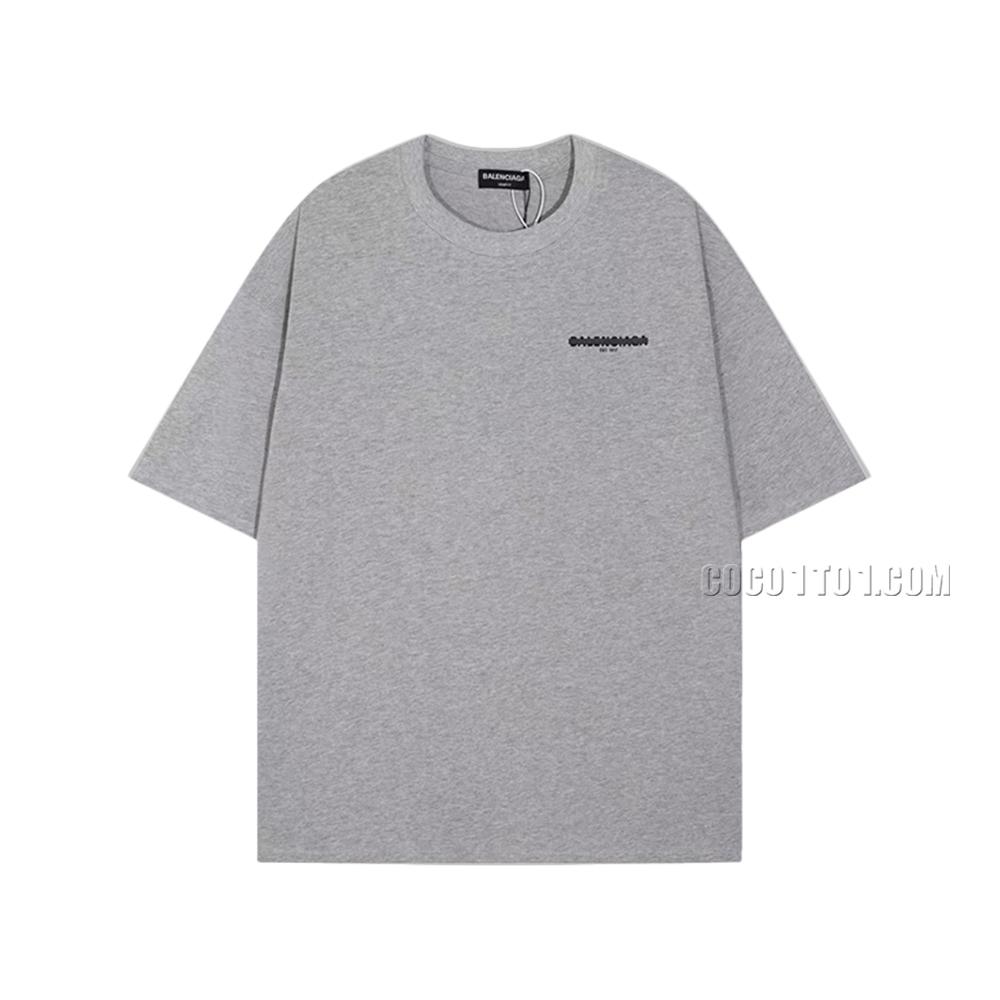 BALENCIAGA Parisian House  Mosaic Print Short Sleeve T-ShirtL