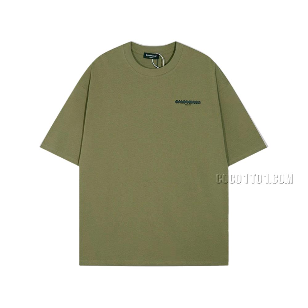 BALENCIAGA Parisian House  Mosaic Print Short Sleeve T-ShirtL