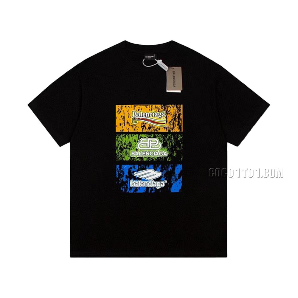 BALENCIAGA Limited Edition Casual Short Sleeve T-ShirtL