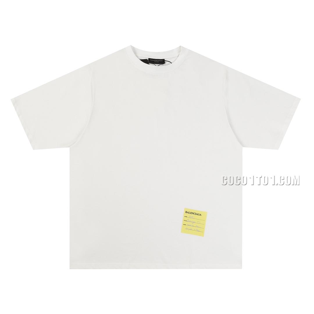 Balenciaga 24SS Sticker Sample Printed Short Sleeve T-shirt