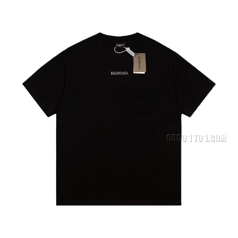 Balenciaga Small Logo Casual Short Sleeve T-shirt