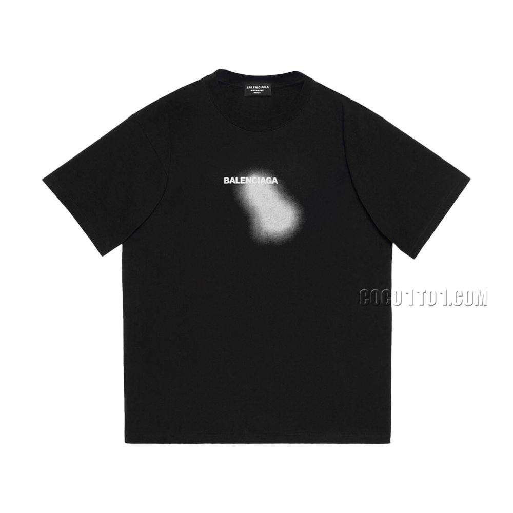 BALENCIAGA/Paris House 2024SS Series Front and Back Letter Printed Short Sleeve T-shirt