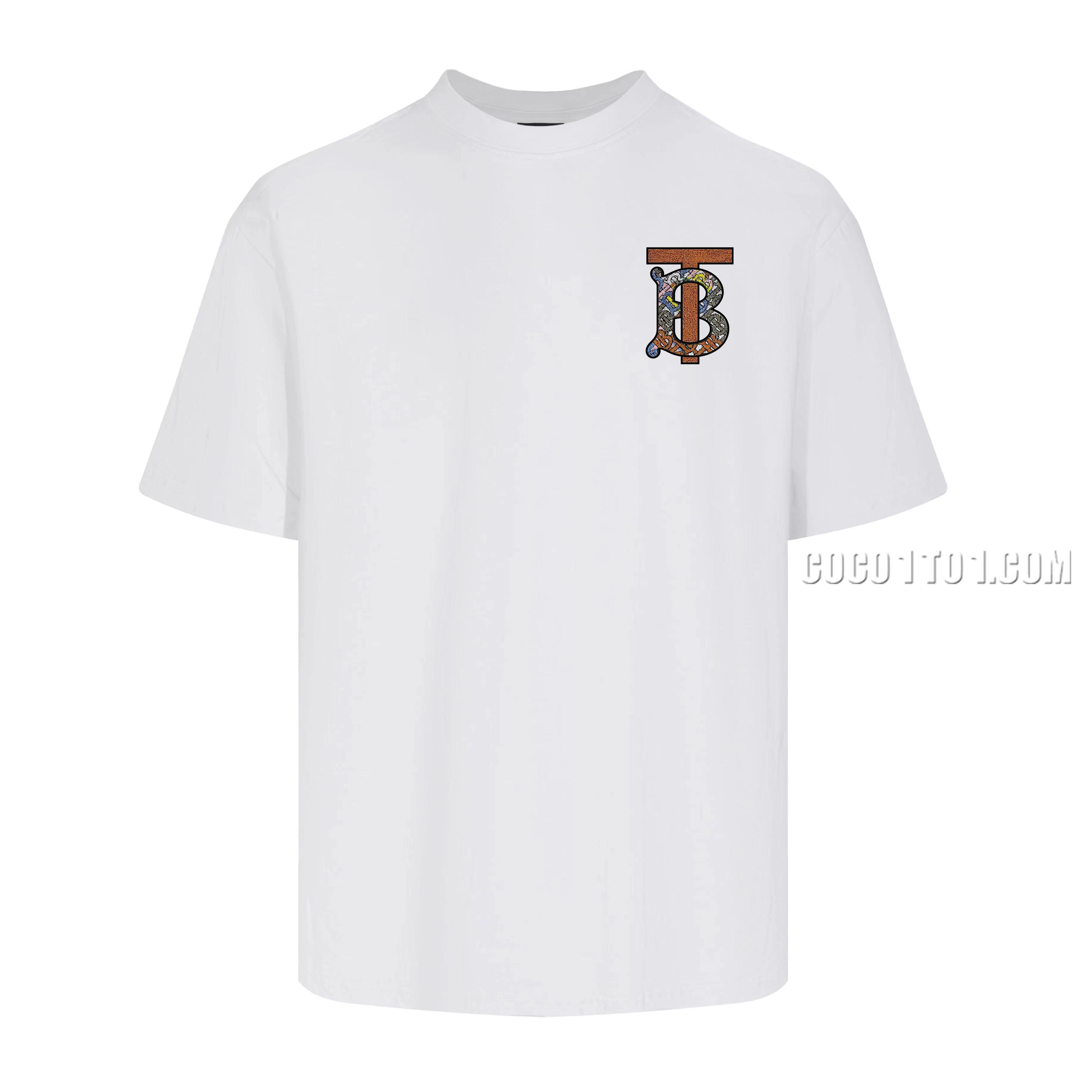 Burberry 24SS Louis Vuitton Master's Hand-Designed Trendy New Print Round-Neck Short-Sleeve T-Shirt