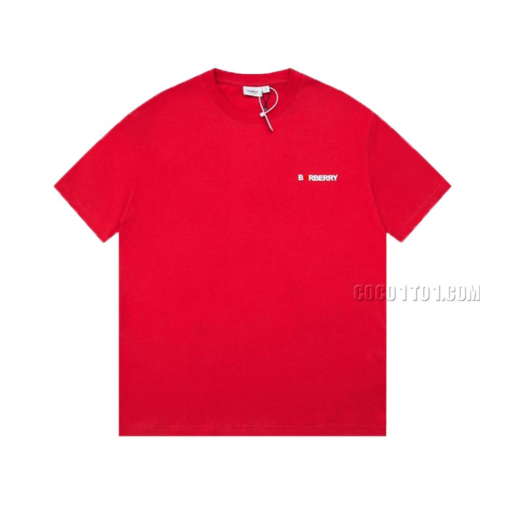 Burberry Chinese Valentine's Day Limited Edition Couples Series, Heart Velvet Foam Short-Sleeve T-Shirt!