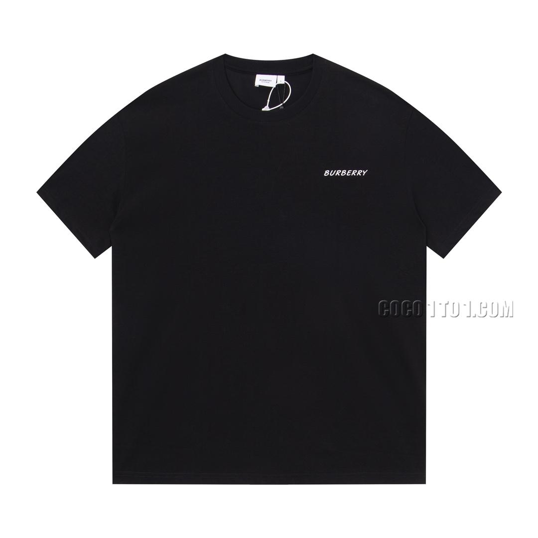 BURBERRY  Latest Summer Voyage Series Ice Cream Print Foam Cotton T-Shirt
