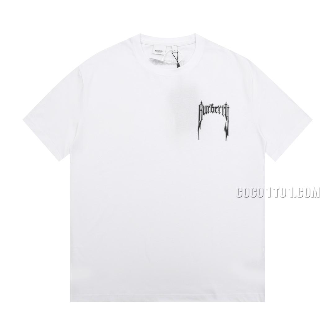 Burberry  New Logo Printed Cotton T-Shirt!
