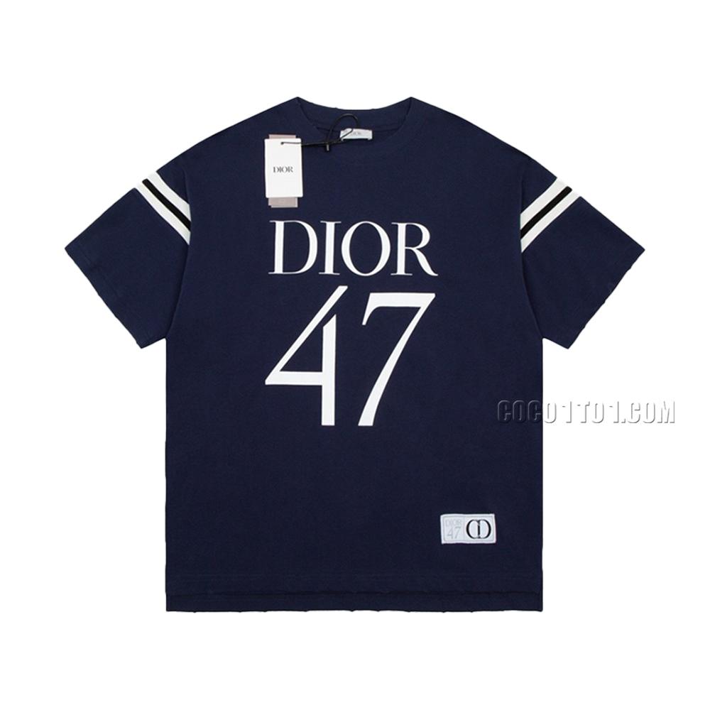DIOR Dior Big Front Printed Short-Sleeve T-shirt