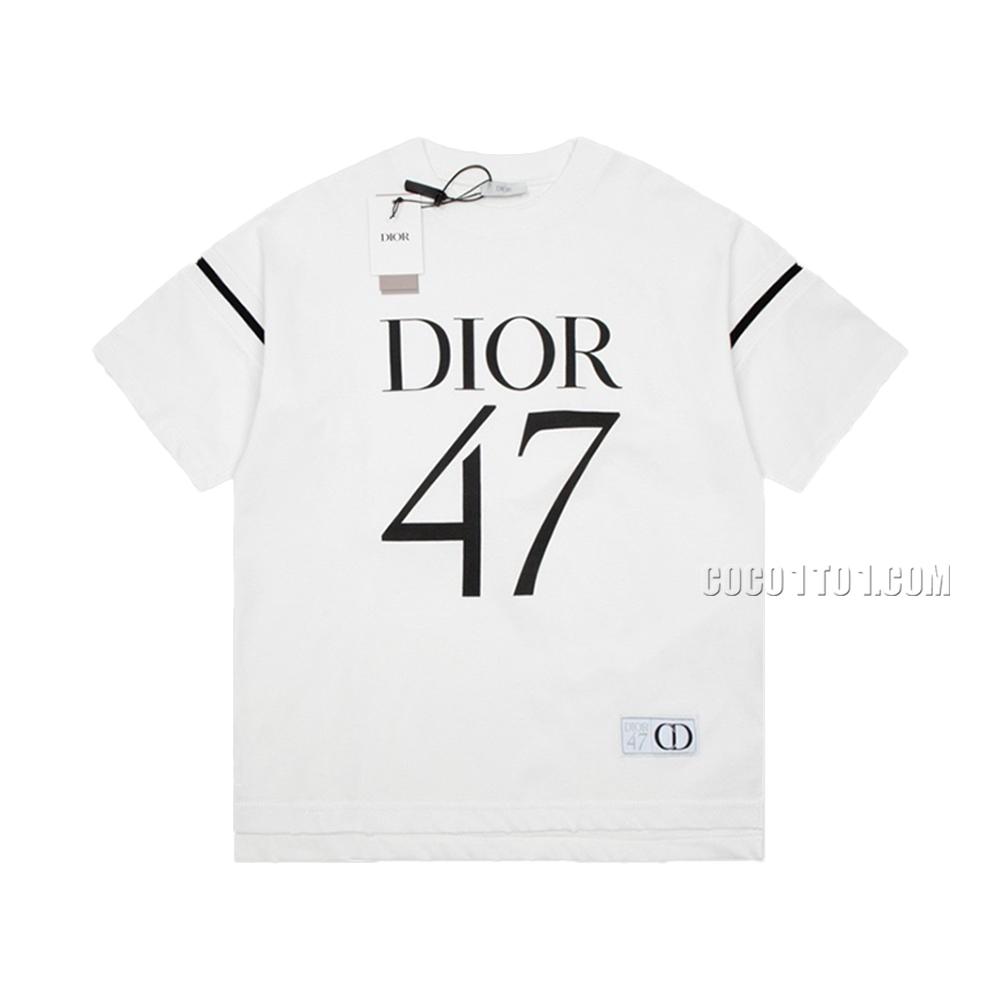 DIOR Dior Big Front Printed Short-Sleeve T-shirt