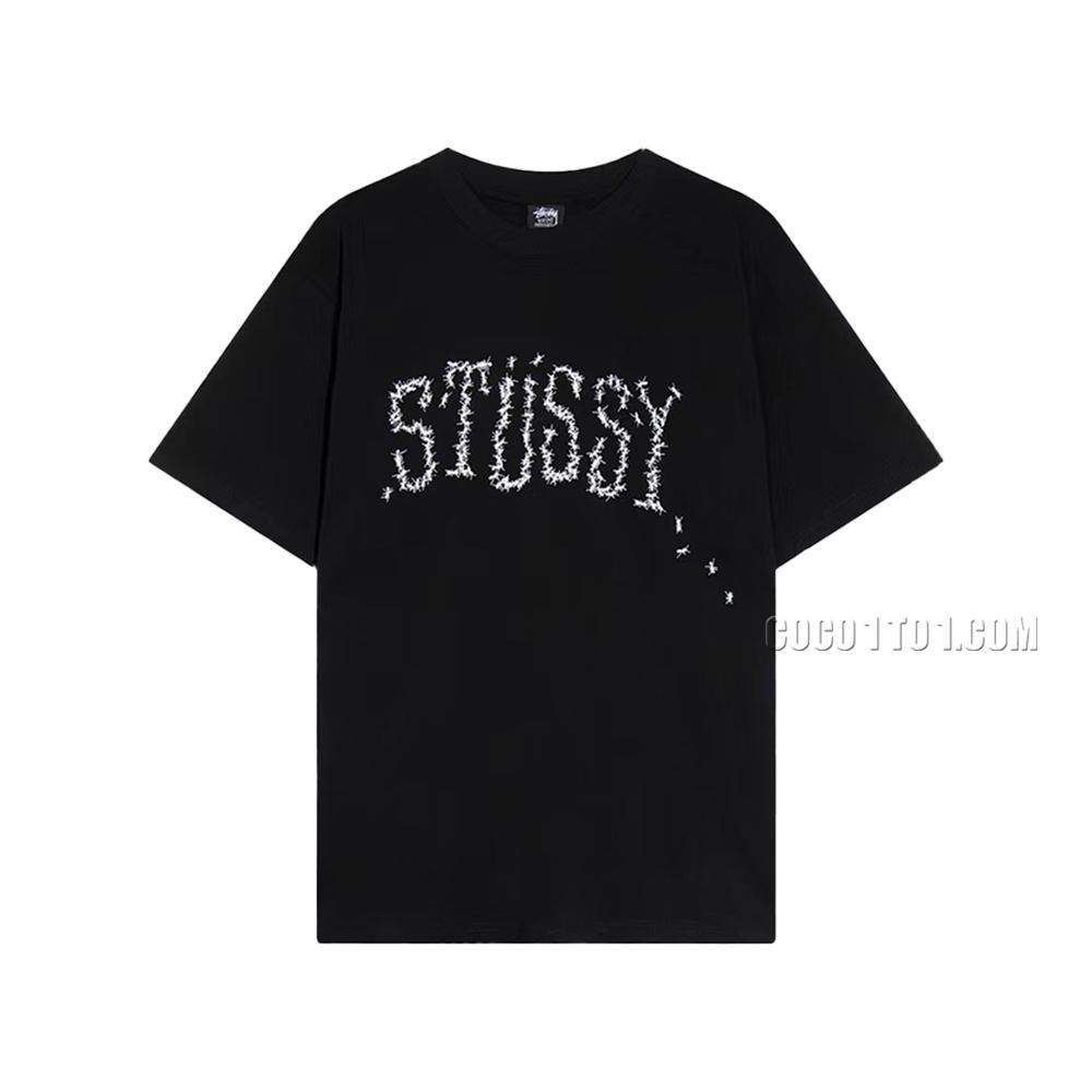 STUSSY 2023 Spring/Summer New Collection Ant Letter Print Short Sleeve T-Shirt