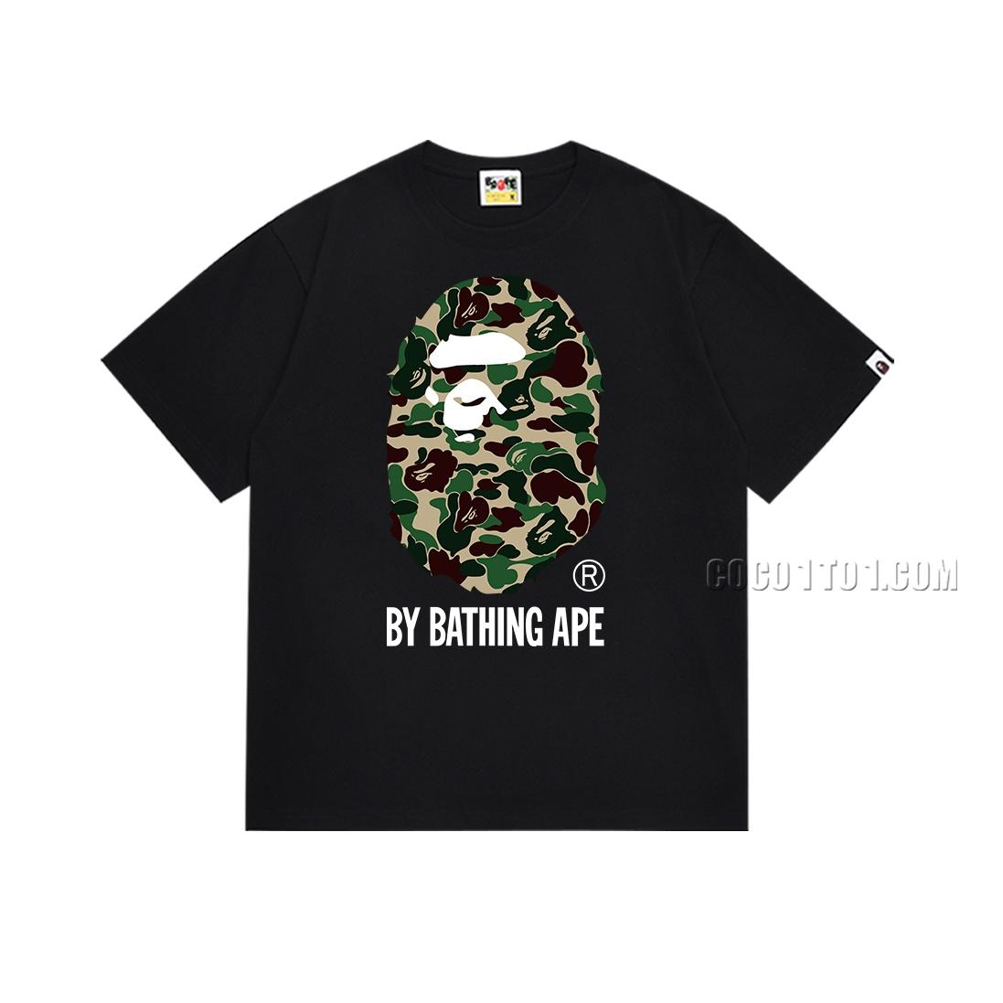 Bape Classic Camouflage Ape Head Letter Print Short Sleeve T-shirt N42303
