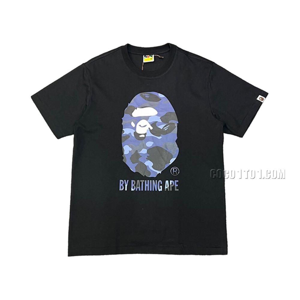 Bape Camouflage Big Ape Head Letter Printed Short Sleeve T-shirt N42303