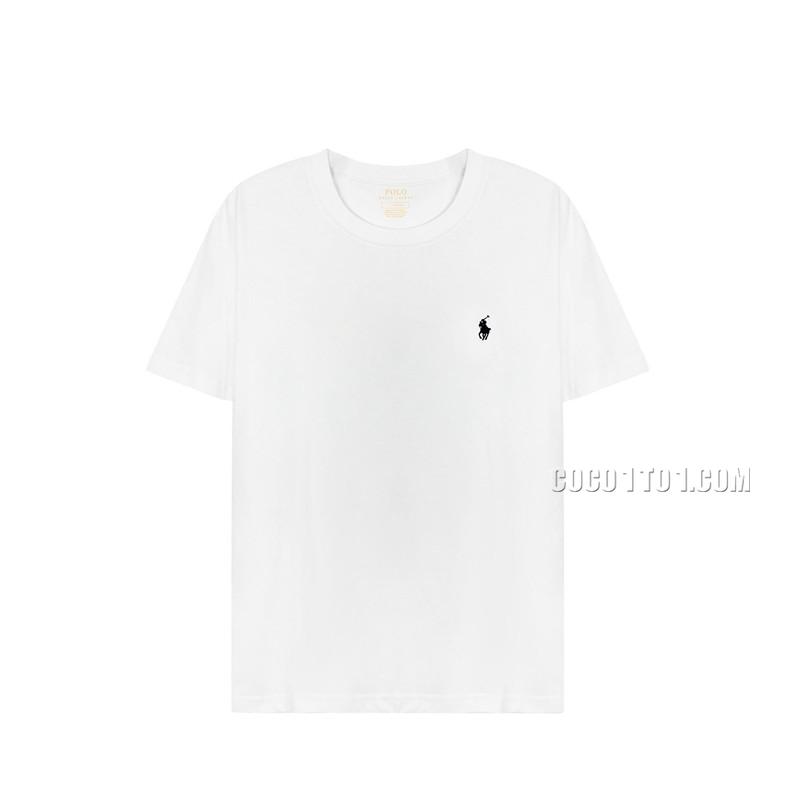 Ralph Lauren Pony Logo Crew Neck T Shirt White