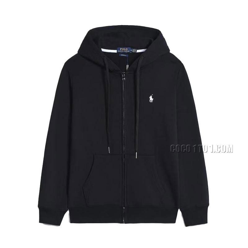 Ralph Lauren Zippered Sweatshirt Black White
