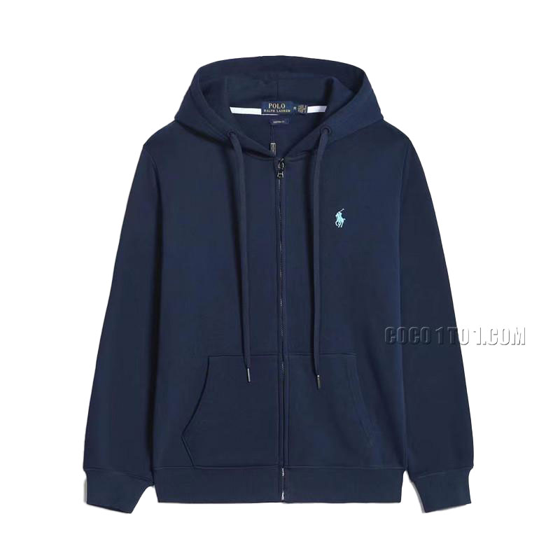 Ralph Lauren Zippered Sweatshirt Navy White