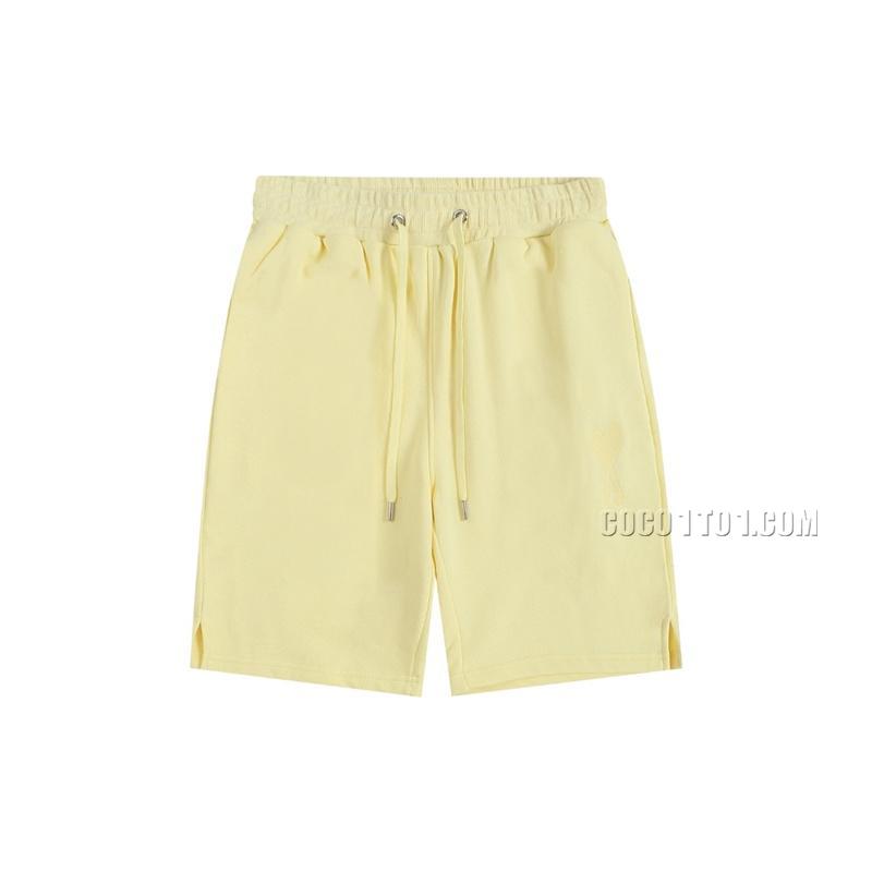Ami Macaron Spring And Summer Shorts Yellow
