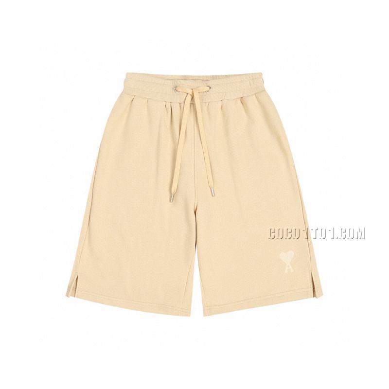 Ami New Love Towel Embroidered SS Casual Shorts