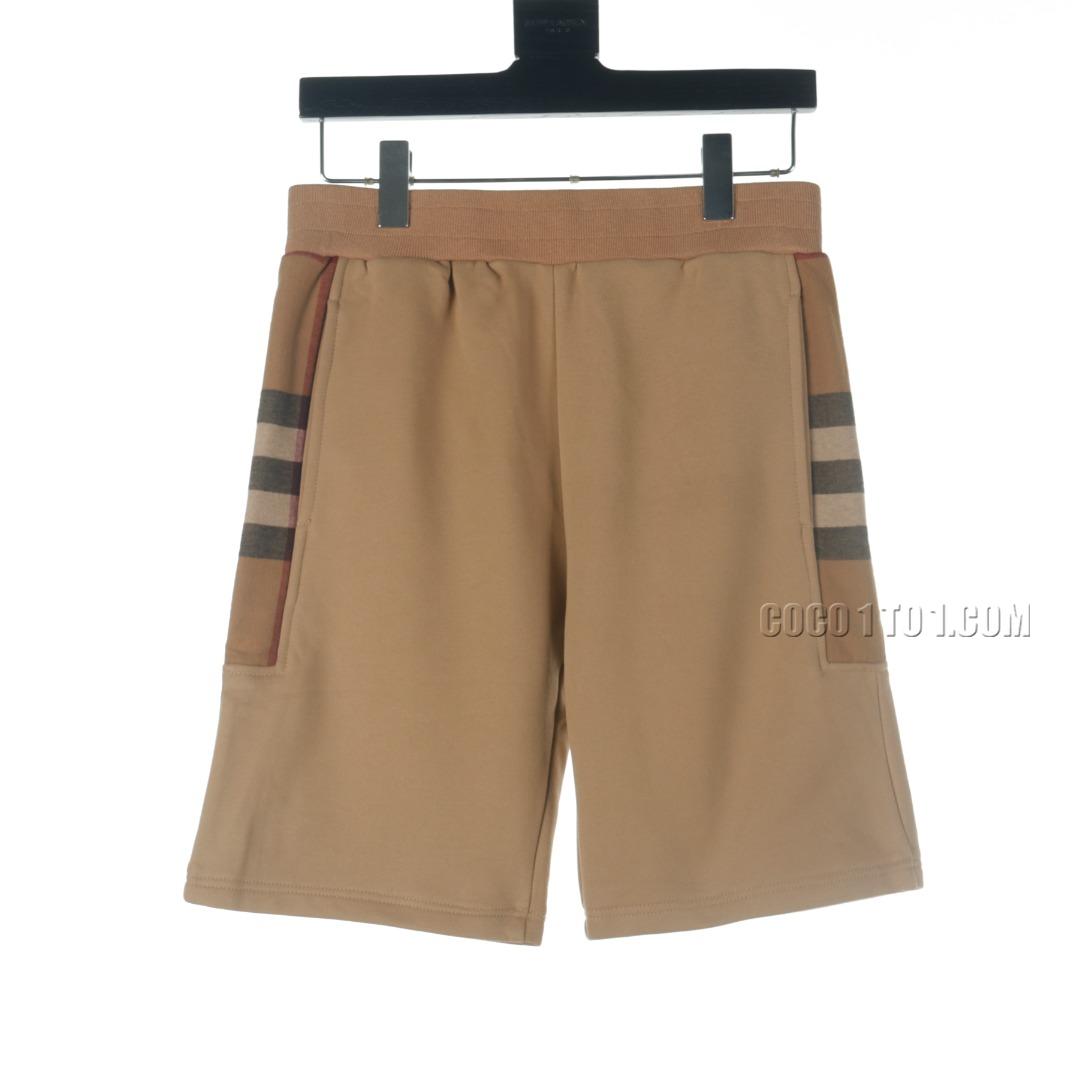 Burberry BBR Cotton Patchwork Checkered Shorts