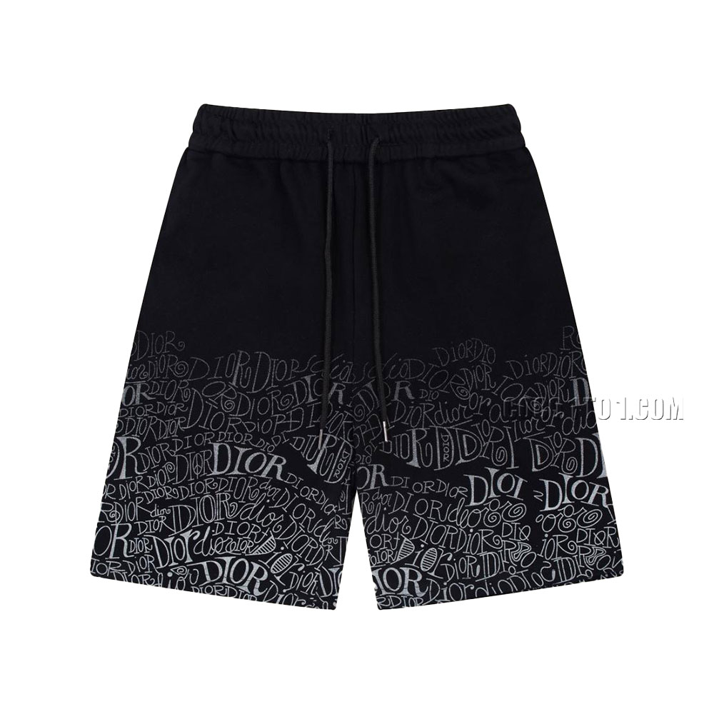 Dior Fall Spring/Summer Collaborative Collection Logo Embroidered Shorts