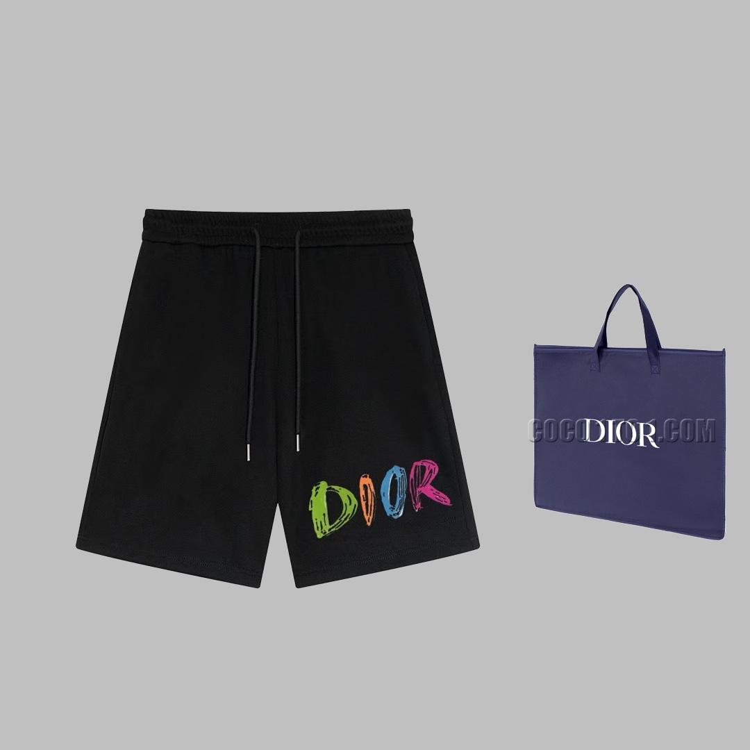 Dior Limited Edition Colorful Logo Casual Shorts